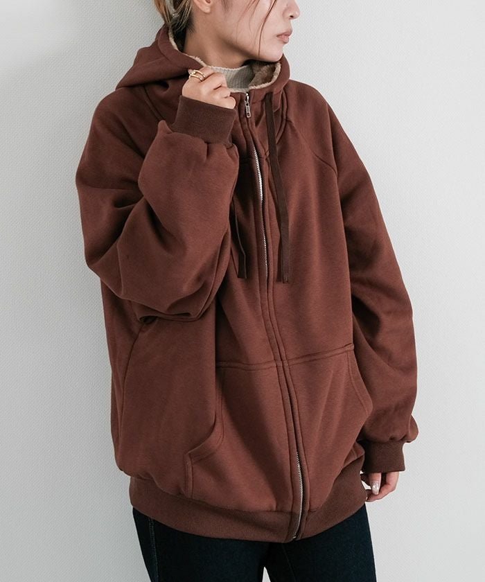 【アクアガレージ/aquagarage】の極暖裏ボアパーカー 人気、トレンドファッション・服の通販 founy(ファニー) 　ファッション　Fashion　レディースファッション　Fashion for Women　トップス・カットソー　Cut & Sew Tops　レディースパーカー・カジュアルフーディー　Casual Hoodies & Sweatshirts　スウェット・クルーネックトップス　Sweatshirts & Crewnecks / Relaxed Fit Sweat Tops　アウトドア　Outdoor Clothing　秋　Autumn　シンプル　Simple, Minimal　スウェット / スエット　Sweatshirt, Sweatwear　パーカー　Hoodie, Parka　フロント　Front, Front Design　ブランケット　Blanket, Throw Blanket　ボトム　Bottoms, Lower Wear　ポケット　Pocket, Pocket Detail　リラックス　Relax, Relaxed Fit　冬　Winter / This Winter　送料無料　Free Shipping　プチプライス・低価格　Affordable / Budget Price　 other-1|ID: prp329100004880776 ipo3291000000036428654