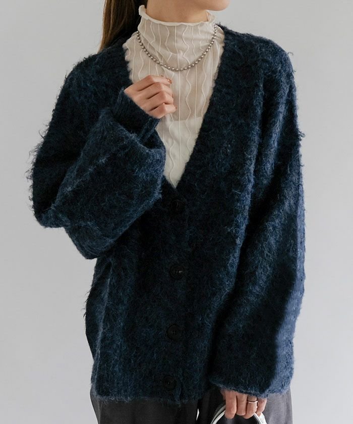 【アクアガレージ/aquagarage】のMIXシャギーニットカーディガン 人気、トレンドファッション・服の通販 founy(ファニー) 　ファッション　Fashion　レディースファッション　Fashion for Women　トップス・カットソー　Cut & Sew Tops　ニット　Knit Tops & Sweaters　カーディガン・羽織り　Layered Style Cardigans　送料無料　Free Shipping　カーディガン　Cardigan, Knitwear　ショルダー　Shoulder, Shoulder Strap　ドロップ　Drop Shoulder, Dropped Style　プチプライス・低価格　Affordable / Budget Price　ポケット　Pocket, Pocket Detail　ミックス　Mix, Mixed Style　リラックス　Relax, Relaxed Fit　冬　Winter / This Winter　秋　Autumn　A/W・秋冬　Autumn/Winter　 other-1|ID: prp329100004898734 ipo3291000000036649301