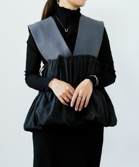 【アクアガレージ/aquagarage】の前後2wayバルーンベスト 春 人気、トレンドファッション・服の通販 founy(ファニー) ファッション Fashion レディースファッション Fashion for Women アウター Coat / Outerwear Collection トップス・カットソー Cut & Sew Tops ベスト&ジレ / 重ね着スタイル Vests & Gilets インナー Innerwear 春 Spring 秋 Autumn シンプル Simple, Minimal スウェット / スエット Sweatshirt, Sweatwear タートル Turtleneck, Turtle Collar ドローストリング Drawstring, Pull Cord バルーン Balloon, Balloon Silhouette ベスト Vest, Waistcoat ポケット Pocket, Pocket Detail 冬 Winter / This Winter 送料無料 Free Shipping プチプライス・低価格 Affordable / Budget Price エレガント 上品 Elegant |ID:prp329100004904363