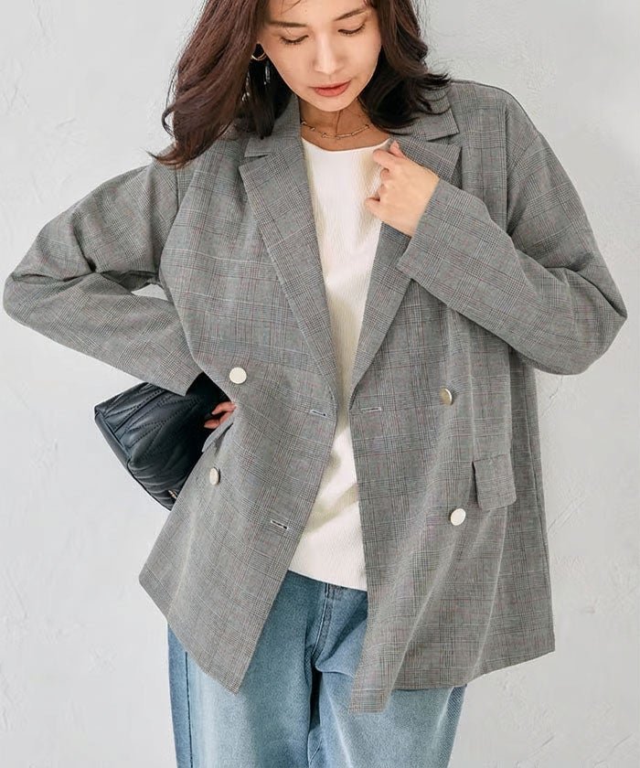 【アクアガレージ/aquagarage】のグレンチェックテーラードジャケット インテリア・キッズ・メンズ・レディースファッション・服の通販 founy(ファニー) https://founy.com/ ファッション Fashion レディースファッション Fashion for Women アウター Coat / Outerwear Collection レディースジャケット・軽アウター Jackets テーラードジャケット / 通勤・きれいめスタイル Tailored Jackets & Blazers クラシカル Classical, Vintage-Inspired シンプル Simple, Minimal ジャケット Jacket, Outerwear チェック Check, Plaid, Tartan デニム Denim, Jeans Material バランス Balance, Style Balance フロント Front, Front Design ベーシック Basic, Essential ポケット Pocket, Pocket Detail ロング Long, Long-Length 送料無料 Free Shipping プチプライス・低価格 Affordable / Budget Price エレガント 上品 Elegant ビジネス 仕事 通勤 Business / Work / Commuting |ID: prp329100004917518 ipo3291000000036875034