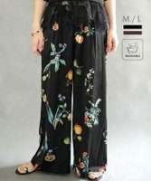【アクアガレージ/aquagarage】のボタニカル柄ワイドパンツ 人気、トレンドファッション・服の通販 founy(ファニー) ファッション Fashion レディースファッション Fashion for Women パンツ Pants & Trousers 送料無料 Free Shipping プチプライス・低価格 Affordable / Budget Price ボタニカル Botanical, Floral Pattern ワイド Wide, Wide Fit 夏 Summer 春 Spring |ID:prp329100004919126