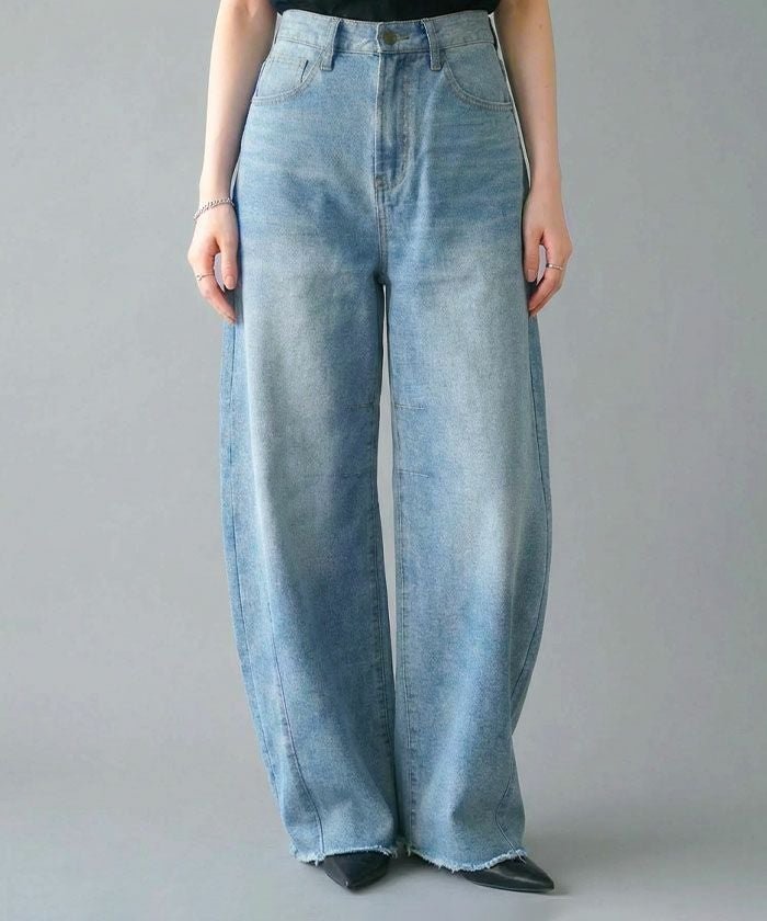 【アクアガレージ/aquagarage】のバレルレッグデニムパンツ 人気、トレンドファッション・服の通販 founy(ファニー) 　ファッション　Fashion　レディースファッション　Fashion for Women　パンツ　Pants & Trousers　デニムパンツ・ジーンズ・美脚デニム　Denim Jeans & Pants　デニム　Denim, Jeans Material　プチプライス・低価格　Affordable / Budget Price　冬　Winter / This Winter　夏　Summer　春　Spring　秋　Autumn　 other-1|ID: prp329100004919130 ipo3291000000036901797