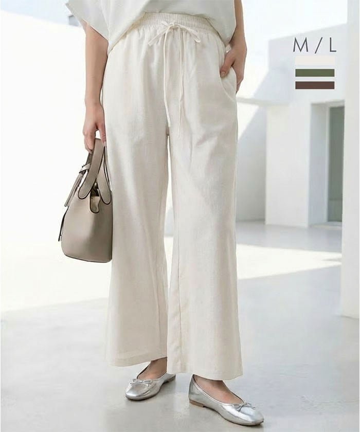 【アクアガレージ/aquagarage】のリネンライクイージーパンツ 人気、トレンドファッション・服の通販 founy(ファニー) 　ファッション　Fashion　レディースファッション　Fashion for Women　パンツ　Pants & Trousers　送料無料　Free Shipping　プチプライス・低価格　Affordable / Budget Price　夏　Summer　春　Spring　 other-1|ID: prp329100004926277 ipo3291000000036964641