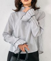 【アクアガレージ/aquagarage】のクリンクルフリルブラウス 春 人気、トレンドファッション・服の通販 founy(ファニー) ファッション Fashion レディースファッション Fashion for Women トップス・カットソー Cut & Sew Tops シャツ・ブラウス・オフィスカジュアル Elegant Blouses & Button-Ups 送料無料 Free Shipping プチプライス・低価格 Affordable / Budget Price 冬 Winter / This Winter 春 Spring 秋 Autumn |ID:prp329100004931879