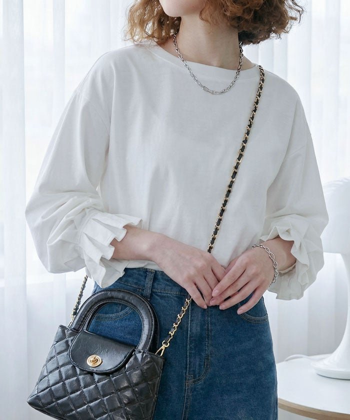 【アクアガレージ/aquagarage】のキャンディスリーブトップス春 インテリア・キッズ・メンズ・レディースファッション・服の通販 founy(ファニー) https://founy.com/ ファッション Fashion レディースファッション Fashion for Women トップス・カットソー Cut & Sew Tops シャツ・ブラウス・オフィスカジュアル Elegant Blouses & Button-Ups ロングTシャツ・Tシャツ Longline T-Shirts & Tees カットソー・ベーシックTシャツ Cut-and-Sewn Tops / Stretch Tees & Basics アクセサリー Fashion Accessories 春 Spring 秋 Autumn カットソー Cut and Sewn Top シンプル Simple, Minimal スリーブ Sleeve, Long Sleeve / Short Sleeve ドレープ Drape, Draping Fabric バランス Balance, Style Balance ポケット Pocket, Pocket Detail ロング Long, Long-Length 冬 Winter / This Winter 送料無料 Free Shipping プチプライス・低価格 Affordable / Budget Price エレガント 上品 Elegant |ID: prp329100004931906 ipo3291000000037016743