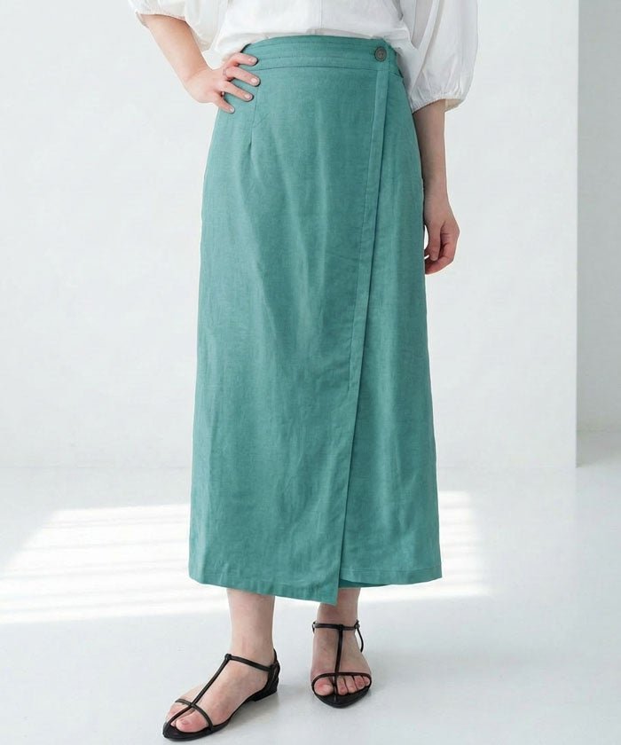 【アクアガレージ/aquagarage】のリネンナロースカート 人気、トレンドファッション・服の通販 founy(ファニー) 　ファッション　Fashion　レディースファッション　Fashion for Women　スカート　Skirts　春　Spring　秋　Autumn　シンプル　Simple, Minimal　スリット　Slit, Slit Detail　ポケット　Pocket, Pocket Detail　マキシ　Maxi, Full Length　リネン　Linen, Linen Fabric　リラックス　Relax, Relaxed Fit　ロング　Long, Long-Length　送料無料　Free Shipping　プチプライス・低価格　Affordable / Budget Price　夏　Summer　 other-1|ID: prp329100004931915 ipo3291000000037016768