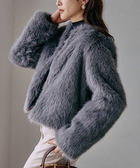 【アクアガレージ/aquagarage】のノーカラーファージャケット 人気、トレンドファッション・服の通販 founy(ファニー) ファッション Fashion レディースファッション Fashion for Women アウター Coat / Outerwear Collection コート・ロングコート・ピーコート Long Coats, Peacoats & More レディースジャケット・軽アウター Jackets アクセサリー Fashion Accessories 秋 Autumn ストール Stole, Wrap なめらか Smooth, Silky Texture ハイネック High Neck, Mock Neck フェイクファー Faux Fur, Imitation Fur ポケット Pocket, Pocket Detail リアル Real, Realistic 冬 Winter / This Winter 送料無料 Free Shipping プチプライス・低価格 Affordable / Budget Price エレガント 上品 Elegant |ID:prp329100004935895