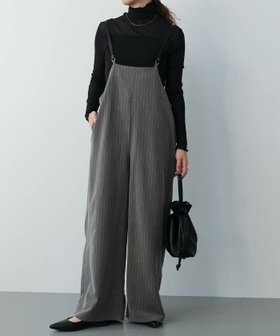 【アクアガレージ/aquagarage】のサロペット 人気、トレンドファッション・服の通販 founy(ファニー) ファッション Fashion レディースファッション Fashion for Women ワンピース Dresses オールインワン・ワンピース Dresses and Jumpsuits サロペット&オールインワン Dungarees & Jumpsuit Styles インナー Innerwear サロペット Overalls, Salopette シンプル Simple, Minimal ストライプ Stripe, Striped Pattern バランス Balance, Style Balance フロント Front, Front Design プリーツ Pleats, Pleated ボックス Boxy, Box Shape ポケット Pocket, Pocket Detail ロング Long, Long-Length 送料無料 Free Shipping プチプライス・低価格 Affordable / Budget Price エレガント 上品 Elegant |ID:prp329100004935916