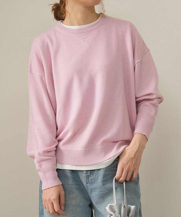 【アクアガレージ/aquagarage】のスウェットライクニットボリュームスリーブトップス 春 人気、トレンドファッション・服の通販 founy(ファニー) 　ファッション　Fashion　レディースファッション　Fashion for Women　トップス・カットソー　Cut & Sew Tops　ニット　Knit Tops & Sweaters　レディースパーカー・カジュアルフーディー　Casual Hoodies & Sweatshirts　スウェット・クルーネックトップス　Sweatshirts & Crewnecks / Relaxed Fit Sweat Tops　ボリューム袖・フリルスリーブブラウス　Voluminous & Ruffle Sleeves / Puffy Sleeve Tops　送料無料　Free Shipping　セーター　Sweater, Knitwear　プチプライス・低価格　Affordable / Budget Price　冬　Winter / This Winter　春　Spring　秋　Autumn　 other-1|ID: prp329100004942783 ipo3291000000037099229