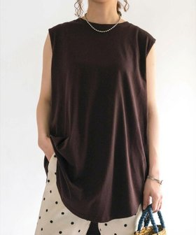 【アクアガレージ/aquagarage】 【色追加】トップス カットソー人気、トレンドファッション・服の通販 founy(ファニー) ファッション Fashion レディースファッション Fashion for Women トップス・カットソー Cut & Sew Tops カットソー・ベーシックTシャツ Cut-and-Sewn Tops / Stretch Tees & Basics カットソー Cut and Sewn Top シンプル Simple, Minimal チュニック Tunic, Long Top ノースリーブ Sleeveless, No-Sleeve ビッグ Big, Oversized プチプライス・低価格 Affordable / Budget Price リラックス Relax, Relaxed Fit ロング Long, Long-Length ワイド Wide, Wide Fit ワーク Workwear, Utility Style 夏 Summer 春 Spring 無地 Plain, Solid Color |ID:prp329100004956730