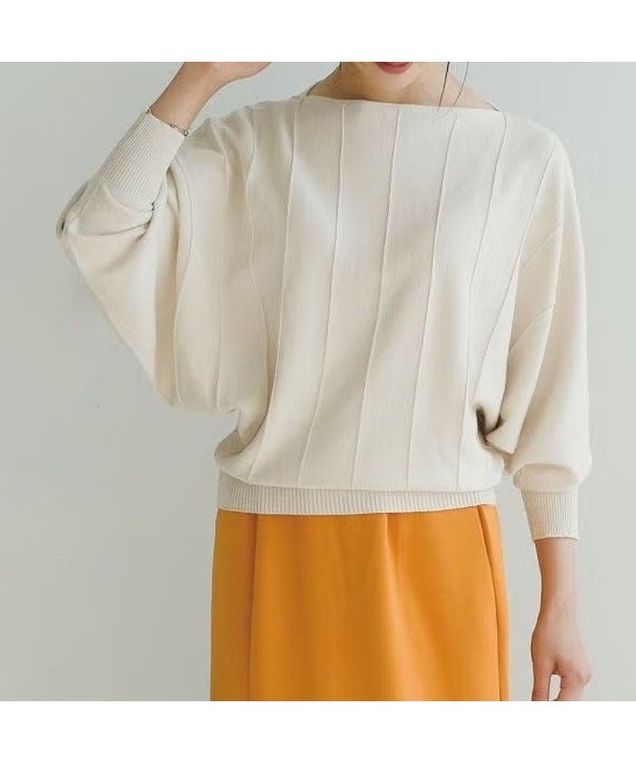 【アクアガレージ/aquagarage】のストライプドルマンニット インテリア・キッズ・メンズ・レディースファッション・服の通販 founy(ファウニー) https://founy.com/ ファッション Fashion レディースファッション Fashion for Women トップス・カットソー Cut & Sew Tops ニット Knit Tops & Sweaters 送料無料 Free Shipping シンプル Simple, Minimal セーター Sweater, Knitwear プチプライス・低価格 Affordable / Budget Price |ID: prp329100004964809 ipo3291000000037253747