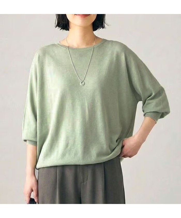 【アクアガレージ/aquagarage】のドルマンスリーブニット 春 インテリア・キッズ・メンズ・レディースファッション・服の通販 founy(ファウニー) https://founy.com/ ファッション Fashion レディースファッション Fashion for Women トップス・カットソー Cut & Sew Tops ニット Knit Tops & Sweaters 春 Spring 秋 Autumn セーター Sweater, Knitwear ドレープ Drape, Draping Fabric 長袖 Long Sleeve, Full Sleeve フェミニン Feminine, Girly ポケット Pocket, Pocket Detail ラウンド Round, Round Neck リラックス Relax, Relaxed Fit 冬 Winter / This Winter 送料無料 Free Shipping プチプライス・低価格 Affordable / Budget Price エレガント 上品 Elegant |ID: prp329100004965078 ipo3291000000037254040
