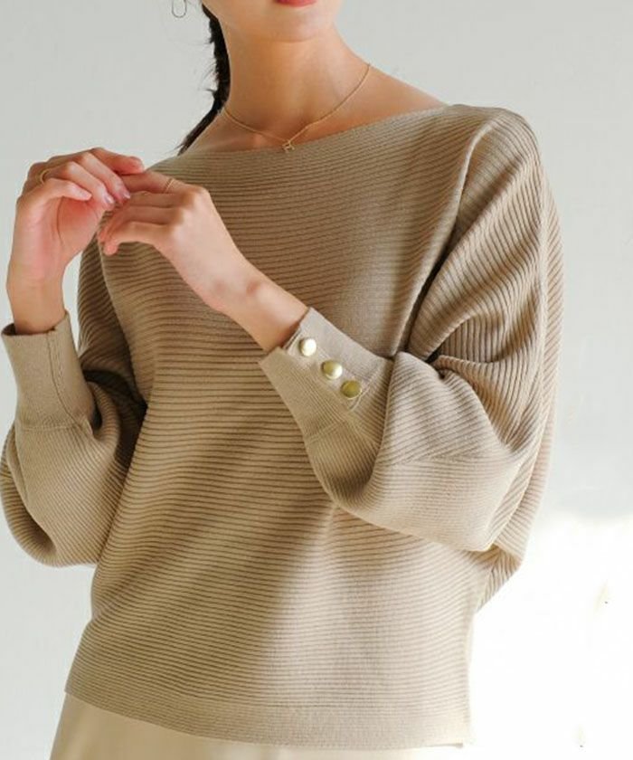 【アクアガレージ/aquagarage】のドルマンスリーブニット 大人の最旬トレンドファッション＆コーディネート founy(ファウニー) 　ファッション　Fashion　レディースファッション　Fashion for Women　トップス・カットソー　Cut & Sew Tops　ニット　Knit Tops & Sweaters　送料無料　Free Shipping　コンパクト　Compact, Small Size　ショルダー　Shoulder, Shoulder Strap　セーター　Sweater, Knitwear　ドロップ　Drop Shoulder, Dropped Style　バランス　Balance, Style Balance　バルーン　Balloon, Balloon Silhouette　プチプライス・低価格　Affordable / Budget Price　ボトム　Bottoms, Lower Wear　ワイド　Wide, Wide Fit　夏　Summer　春　Spring　秋　Autumn　長袖　Long Sleeve, Full Sleeve　 other-1|ID: prp329100004965271 ipo3291000000037254233