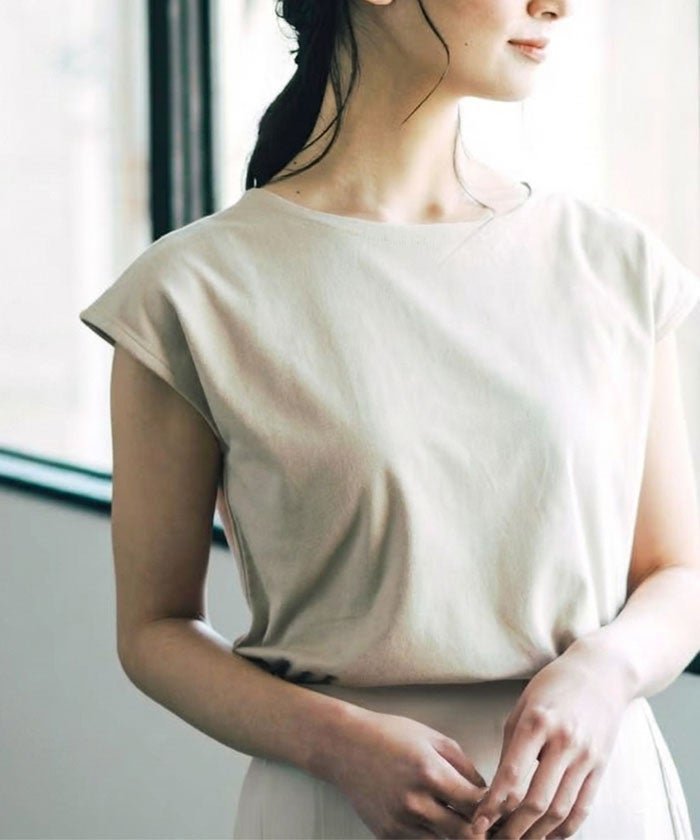 【アクアガレージ/aquagarage】のフレンチ袖Tシャツ 大人の最旬トレンドファッション＆コーディネート founy(ファウニー) 　ファッション　Fashion　レディースファッション　Fashion for Women　トップス・カットソー　Cut & Sew Tops　シャツ・ブラウス・オフィスカジュアル　Elegant Blouses & Button-Ups　ロングTシャツ・Tシャツ　Longline T-Shirts & Tees　カットソー・ベーシックTシャツ　Cut-and-Sewn Tops / Stretch Tees & Basics　送料無料　Free Shipping　カットソー　Cut and Sewn Top　スリーブ　Sleeve, Long Sleeve / Short Sleeve　フレンチ　French, French Style　プチプライス・低価格　Affordable / Budget Price　夏　Summer　 other-1|ID: prp329100004965340 ipo3291000000037254302