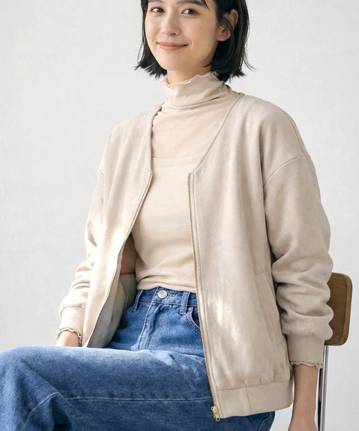 【アクアガレージ/aquagarage】のVネックZIPブルゾン 大人の最旬トレンドファッション＆コーディネート founy(ファウニー) 　ファッション　Fashion　レディースファッション　Fashion for Women　アウター　Coat / Outerwear Collection　ブルゾンジャケット・スポーティアウター　Blouson Jackets　トップス・カットソー　Cut & Sew Tops　Vネックトップス　V-Neck Tops / V-Cut Neckline Shirts　送料無料　Free Shipping　アンティーク　Antique-Inspired　コンパクト　Compact, Small Size　ブルゾン　Blouson, Bomber Jacket　プチプライス・低価格　Affordable / Budget Price　ポケット　Pocket, Pocket Detail　 other-1|ID: prp329100004965618 ipo3291000000037254582