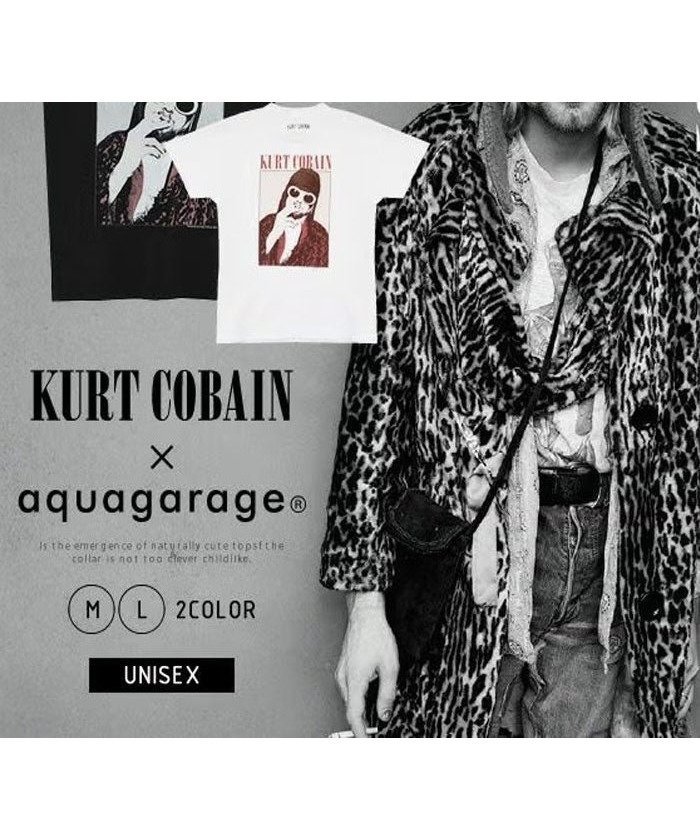 【アクアガレージ/aquagarage】のKURT COBAIN NIRVANA Tシャツ カート・コバーン ニルヴァーナ ユニセックス 大人の最旬トレンドファッション＆コーディネート founy(ファウニー) 　ファッション　Fashion　レディースファッション　Fashion for Women　トップス・カットソー　Cut & Sew Tops　シャツ・ブラウス・オフィスカジュアル　Elegant Blouses & Button-Ups　ロングTシャツ・Tシャツ　Longline T-Shirts & Tees　カットソー・ベーシックTシャツ　Cut-and-Sewn Tops / Stretch Tees & Basics　送料無料　Free Shipping　カットソー　Cut and Sewn Top　プチプライス・低価格　Affordable / Budget Price　メンズ　Men's, Menswear　人気　Popular, Best Seller　 other-1|ID: prp329100004965716 ipo3291000000037254687