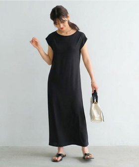 【アクアガレージ/aquagarage】の袖が選べる2typeマキシ丈ワンピース 無地 ボーダー 大人の最旬トレンドファッション＆コーディネート founy(ファウニー) ファッション Fashion レディースファッション Fashion for Women ワンピース Dresses 送料無料 Free Shipping カットソー Cut and Sewn Top スリーブ Sleeve, Long Sleeve / Short Sleeve フレンチ French, French Style プチプライス・低価格 Affordable / Budget Price ボーダー Border, Stripe マキシ Maxi, Full Length ロング Long, Long-Length 半袖 Short Sleeve, Half Sleeve 無地 Plain, Solid Color |ID:prp329100004965847
