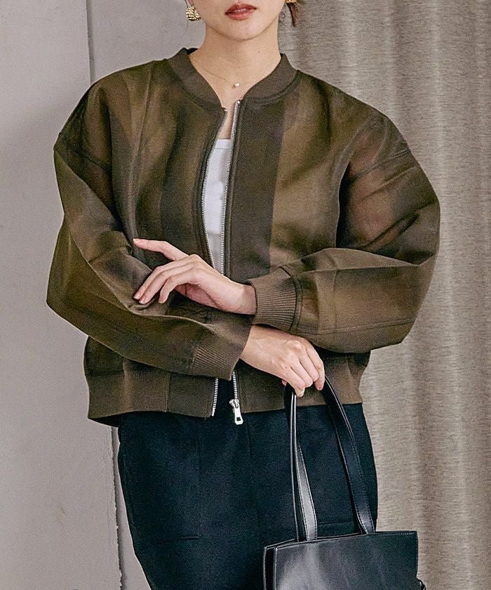 【アクアガレージ/aquagarage】のダンボールシアーブルゾン インテリア・キッズ・メンズ・レディースファッション・服の通販 founy(ファウニー) https://founy.com/ ファッション Fashion レディースファッション Fashion for Women アウター Coat / Outerwear Collection ブルゾンジャケット・スポーティアウター Blouson Jackets プチプライス・低価格 Affordable / Budget Price |ID: prp329100004966055 ipo3291000000037255359