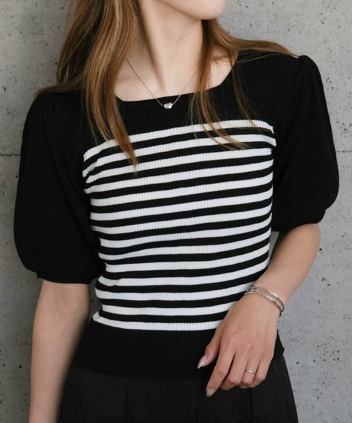 【アクアガレージ/aquagarage】の前後2wayパフスリーブニットトップス インテリア・キッズ・メンズ・レディースファッション・服の通販 founy(ファウニー) https://founy.com/ ファッション Fashion レディースファッション Fashion for Women トップス・カットソー Cut & Sew Tops ニット Knit Tops & Sweaters カーディガン・羽織り Layered Style Cardigans 春 Spring カーディガン Cardigan, Knitwear シンプル Simple, Minimal スリーブ Sleeve, Long Sleeve / Short Sleeve バランス Balance, Style Balance フィット Fit, Slim Fit ポケット Pocket, Pocket Detail S/S・春夏 SS, Spring/Summer, Warm Season 送料無料 Free Shipping プチプライス・低価格 Affordable / Budget Price 夏 Summer |ID: prp329100004966101 ipo3291000000037255493