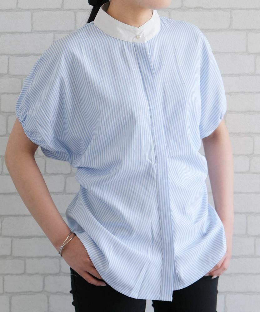 【アクアガレージ/aquagarage】のパフスリーブサイドタックブラウス 大人の最旬トレンドファッション＆コーディネート founy(ファウニー) 　ファッション　Fashion　レディースファッション　Fashion for Women　トップス・カットソー　Cut & Sew Tops　シャツ・ブラウス・オフィスカジュアル　Elegant Blouses & Button-Ups　アクセサリー　Fashion Accessories　インナー　Innerwear　春　Spring　秋　Autumn　カーディガン　Cardigan, Knitwear　シンプル　Simple, Minimal　ジャケット　Jacket, Outerwear　スニーカー　Sneakers, Trainers　スリーブ　Sleeve, Long Sleeve / Short Sleeve　タイトスカート　Pencil Skirt, Tight Skirt　デニム　Denim, Jeans Material　ポケット　Pocket, Pocket Detail　リラックス　Relax, Relaxed Fit　ワイド　Wide, Wide Fit　送料無料　Free Shipping　プチプライス・低価格　Affordable / Budget Price　おすすめ　Recommended / Our Picks　夏　Summer　エレガント 上品　Elegant　 other-1|ID: prp329100004966236 ipo3291000000037255821