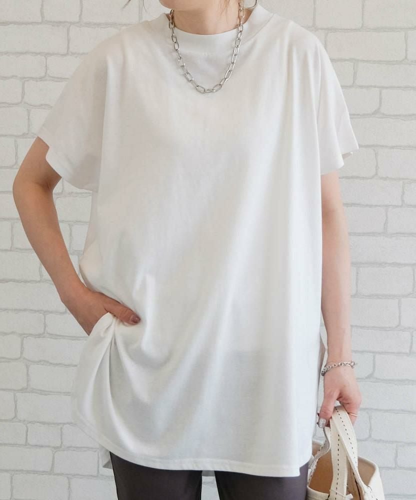 【アクアガレージ/aquagarage】のロング丈ラウンドヘムカットソー|体型カバー×抜け感シルエットで着映え| 大人の最旬トレンドファッション＆コーディネート founy(ファウニー) 　ファッション　Fashion　レディースファッション　Fashion for Women　トップス・カットソー　Cut & Sew Tops　カットソー・ベーシックTシャツ　Cut-and-Sewn Tops / Stretch Tees & Basics　インナー　Innerwear　春　Spring　秋　Autumn　シンプル　Simple, Minimal　チュニック　Tunic, Long Top　ポケット　Pocket, Pocket Detail　リラックス　Relax, Relaxed Fit　ロング　Long, Long-Length　送料無料　Free Shipping　プチプライス・低価格　Affordable / Budget Price　夏　Summer　 other-1|ID: prp329100004966274 ipo3291000000037255916