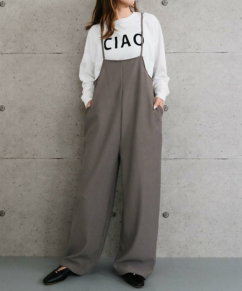 【アクアガレージ/aquagarage】のサロペット 大人の最旬トレンドファッション＆コーディネート founy(ファウニー) 　ファッション　Fashion　レディースファッション　Fashion for Women　ワンピース　Dresses　オールインワン・ワンピース　Dresses and Jumpsuits　サロペット&オールインワン　Dungarees & Jumpsuit Styles　送料無料　Free Shipping　インナー　Innerwear　サロペット　Overalls, Salopette　テレコ　Ribbed, Rib Stitch　プチプライス・低価格　Affordable / Budget Price　ベーシック　Basic, Essential　ルーズ　Loose, Oversized　 other-1|ID: prp329100004966396 ipo3291000000037256223