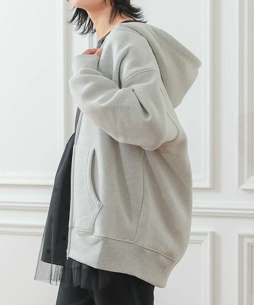 【アクアガレージ/aquagarage】のヘビーウエイト裏起毛オーバーサイズジップパーカー 大人の最旬トレンドファッション＆コーディネート founy(ファウニー) 　ファッション　Fashion　レディースファッション　Fashion for Women　トップス・カットソー　Cut & Sew Tops　レディースパーカー・カジュアルフーディー　Casual Hoodies & Sweatshirts　スウェット・クルーネックトップス　Sweatshirts & Crewnecks / Relaxed Fit Sweat Tops　シンプル　Simple, Minimal　ストレッチ　Stretch, Stretchy Fabric　プチプライス・低価格　Affordable / Budget Price　冬　Winter / This Winter　秋　Autumn　 other-1|ID: prp329100004966434 ipo3291000000037256315