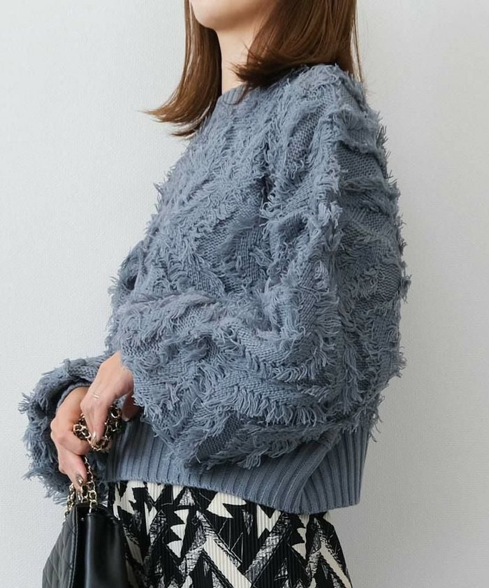 【アクアガレージ/aquagarage】のフリンジジャガードショートニットトップス インテリア・キッズ・メンズ・レディースファッション・服の通販 founy(ファウニー) https://founy.com/ ファッション Fashion レディースファッション Fashion for Women トップス・カットソー Cut & Sew Tops ニット Knit Tops & Sweaters 送料無料 Free Shipping シンプル Simple, Minimal セーター Sweater, Knitwear フリンジ Fringe, Tassel プチプライス・低価格 Affordable / Budget Price |ID: prp329100004966494 ipo3291000000037256465