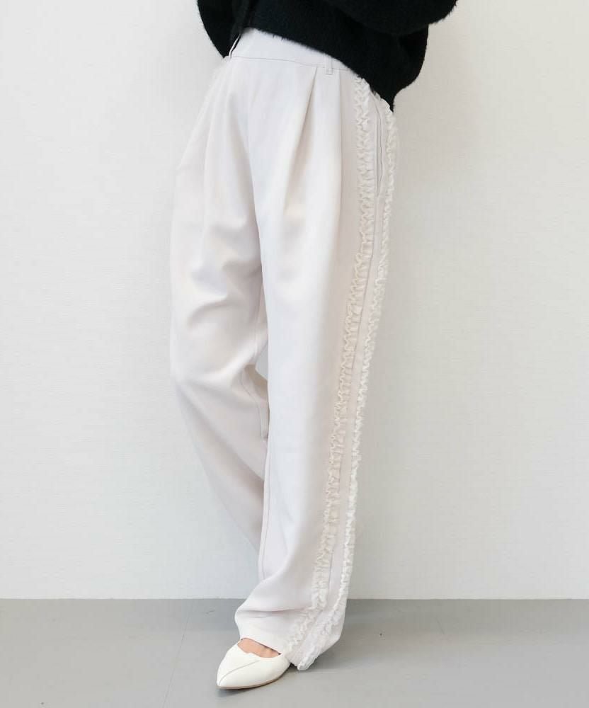 【アクアガレージ/aquagarage】のジョーゼットサイドフリルパンツ 大人の最旬トレンドファッション＆コーディネート founy(ファウニー) 　ファッション　Fashion　レディースファッション　Fashion for Women　パンツ　Pants & Trousers　送料無料　Free Shipping　おすすめ　Recommended / Our Picks　ショート　Short, Short Length　ジョーゼット　Georgette, Semi-Sheer Fabric　バランス　Balance, Style Balance　フリル　Frill, Ruffle　プチプライス・低価格　Affordable / Budget Price　 other-1|ID: prp329100004966499 ipo3291000000037256476
