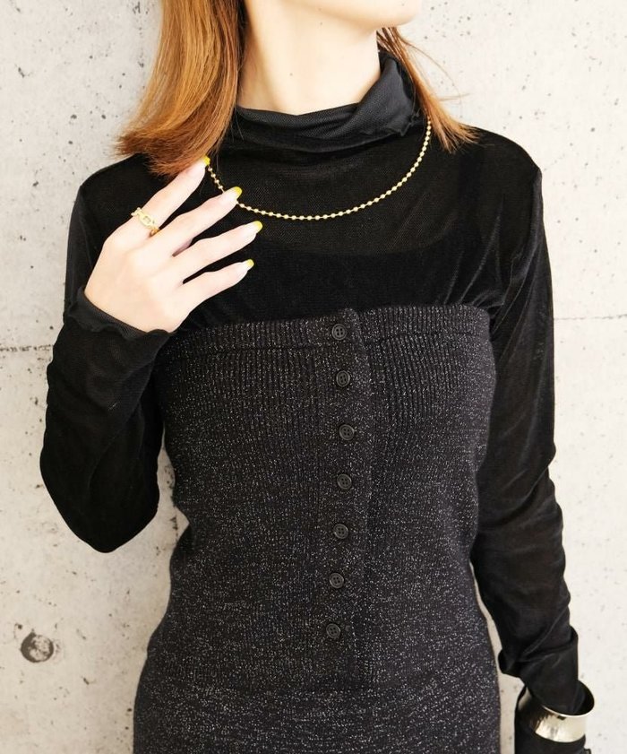 【アクアガレージ/aquagarage】のリブラメボタン付きビスチェ 春 インテリア・キッズ・メンズ・レディースファッション・服の通販 founy(ファウニー) https://founy.com/ ファッション Fashion レディースファッション Fashion for Women トップス・カットソー Cut & Sew Tops ビスチェ Bustiers & Corset Tops / Layered Bustier Style 送料無料 Free Shipping カットソー Cut and Sewn Top トレンド Trend, Trending Now ビスチェ Bustier, Corset Top プチプライス・低価格 Affordable / Budget Price 冬 Winter / This Winter 春 Spring 秋 Autumn |ID: prp329100004966525 ipo3291000000037256572