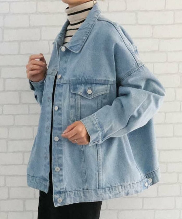 【アクアガレージ/aquagarage】のビックシルエットデニムジャケット 春 インテリア・キッズ・メンズ・レディースファッション・服の通販 founy(ファウニー) https://founy.com/ ファッション Fashion レディースファッション Fashion for Women アウター Coat / Outerwear Collection レディースジャケット・軽アウター Jackets デニムジャケット / カジュアルアウター Denim Jackets 送料無料 Free Shipping ジャケット Jacket, Outerwear プチプライス・低価格 Affordable / Budget Price 冬 Winter / This Winter 春 Spring 秋 Autumn |ID: prp329100004966591 ipo3291000000037256747