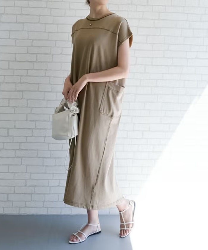 【アクアガレージ/aquagarage】のステッチワンピース 大人の最旬トレンドファッション＆コーディネート founy(ファウニー) 　ファッション　Fashion　レディースファッション　Fashion for Women　ワンピース　Dresses　送料無料　Free Shipping　プチプライス・低価格　Affordable / Budget Price　マキシ　Maxi, Full Length　ロング　Long, Long-Length　夏　Summer　春　Spring　秋　Autumn　 other-1|ID: prp329100004966620 ipo3291000000037256817