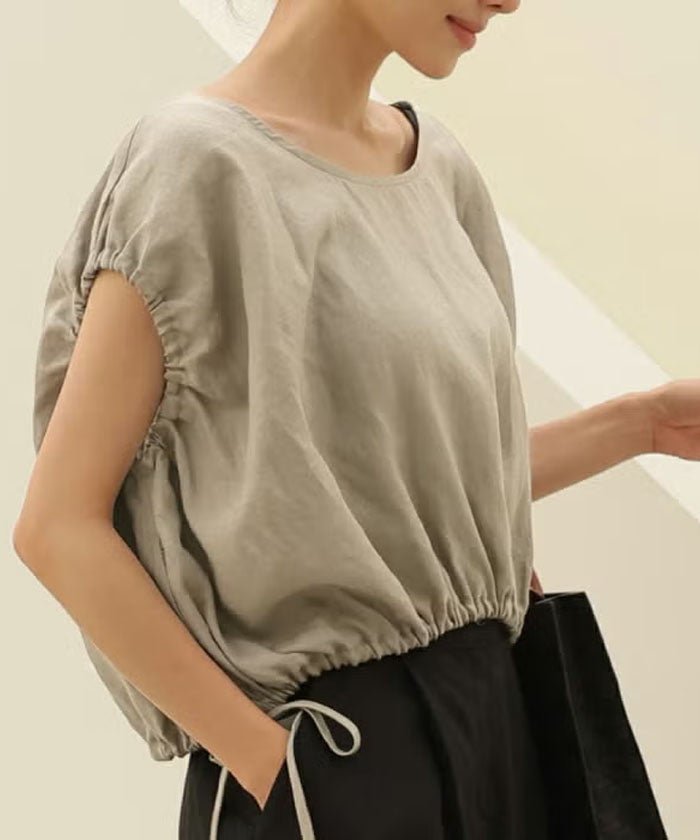 【アクアガレージ/aquagarage】の綿100%ショート丈バルーンブラウス インテリア・キッズ・メンズ・レディースファッション・服の通販 founy(ファウニー) https://founy.com/ ファッション Fashion レディースファッション Fashion for Women トップス・カットソー Cut & Sew Tops シャツ・ブラウス・オフィスカジュアル Elegant Blouses & Button-Ups ショート Short, Short Length バルーン Balloon, Balloon Silhouette プチプライス・低価格 Affordable / Budget Price |ID: prp329100004966710 ipo3291000000037257035
