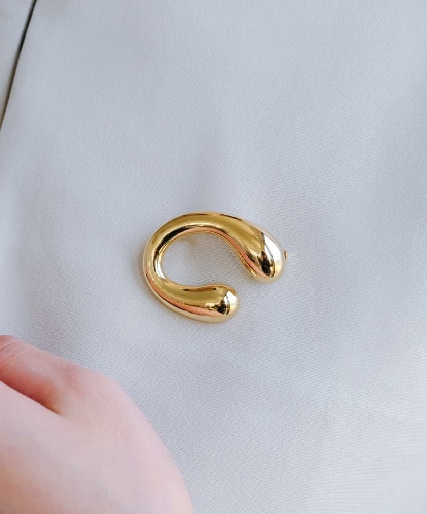 【アクアガレージ/aquagarage】のCラインブローチ 大人の最旬トレンドファッション＆コーディネート founy(ファウニー) 　ファッション　Fashion　レディースファッション　Fashion for Women　送料無料　Free Shipping　アクセサリー　Fashion Accessories　シンプル　Simple, Minimal　ブローチ　Brooch, Pin Brooch　プチプライス・低価格　Affordable / Budget Price　メタル　Metal, Metal Parts　 other-1|ID: prp329100004966760 ipo3291000000037257152