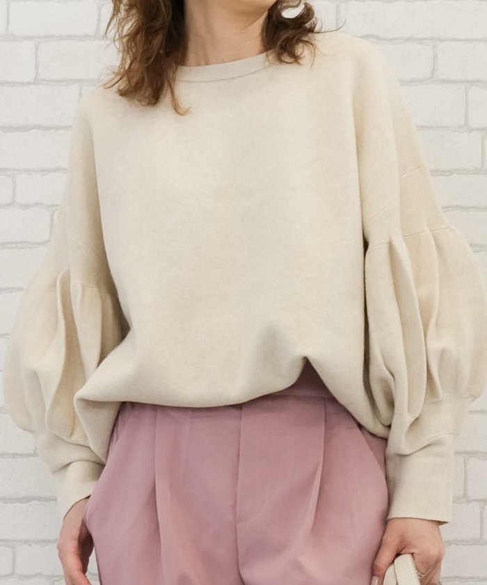 【アクアガレージ/aquagarage】の袖バルーンニットトップス インテリア・キッズ・メンズ・レディースファッション・服の通販 founy(ファウニー) https://founy.com/ ファッション Fashion レディースファッション Fashion for Women トップス・カットソー Cut & Sew Tops ニット Knit Tops & Sweaters 送料無料 Free Shipping セーター Sweater, Knitwear バルーン Balloon, Balloon Silhouette プチプライス・低価格 Affordable / Budget Price |ID: prp329100004966848 ipo3291000000037257358