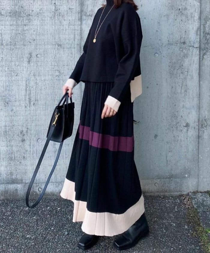 【アクアガレージ/aquagarage】の配色ニットセットアップ インテリア・キッズ・メンズ・レディースファッション・服の通販 founy(ファウニー) https://founy.com/ ファッション Fashion レディースファッション Fashion for Women トップス・カットソー Cut & Sew Tops ニット Knit Tops & Sweaters 送料無料 Free Shipping セットアップ Set-Up, Coordinated Outfit プチプライス・低価格 Affordable / Budget Price |ID: prp329100004966881 ipo3291000000037257437