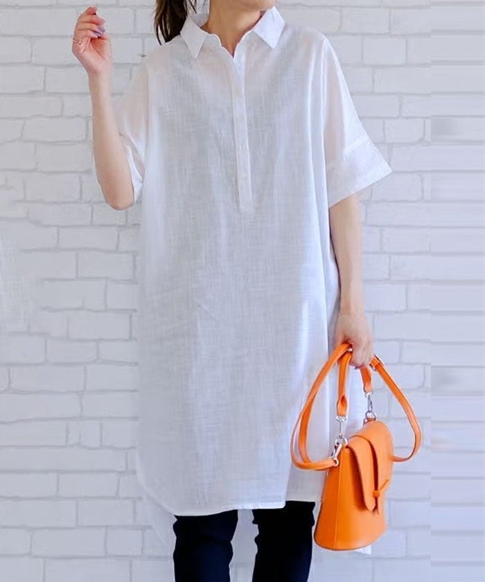 【アクアガレージ/aquagarage】の【最終値下げ価格】5分袖シャツチュニックワンピース インテリア・キッズ・メンズ・レディースファッション・服の通販 founy(ファウニー) https://founy.com/ ファッション Fashion レディースファッション Fashion for Women ワンピース Dresses チュニック Tunic Tops & Dresses チュニック Tunic, Long Top プチプライス・低価格 Affordable / Budget Price 夏 Summer 春 Spring 秋 Autumn |ID: prp329100004967104 ipo3291000000037257957