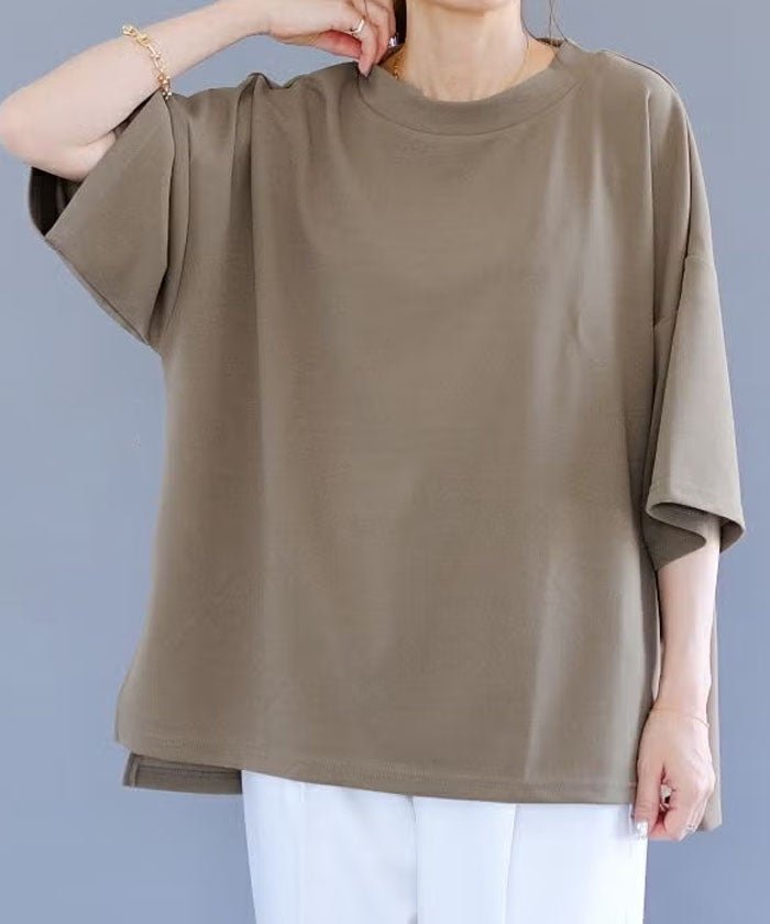 【アクアガレージ/aquagarage】の梨地ボトルネックプルオーバー インテリア・キッズ・メンズ・レディースファッション・服の通販 founy(ファウニー) https://founy.com/ ファッション Fashion レディースファッション Fashion for Women トップス・カットソー Cut & Sew Tops シャツ・ブラウス・オフィスカジュアル Elegant Blouses & Button-Ups ロングTシャツ・Tシャツ Longline T-Shirts & Tees カジュアルプルオーバー・ニットトップス Pullovers & Knit Tops / Casual Pullovers カットソー・ベーシックTシャツ Cut-and-Sewn Tops / Stretch Tees & Basics 送料無料 Free Shipping カットソー Cut and Sewn Top ストレッチ Stretch, Stretchy Fabric プチプライス・低価格 Affordable / Budget Price ボトルネック Bottle Neck, Mock Neck リラックス Relax, Relaxed Fit |ID: prp329100004967129 ipo3291000000037258015