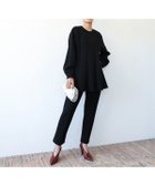 【エルフランク/ELFRANK】のフレア長袖カットソー&テーパードパンツのセットアップ 人気、トレンドファッション・服の通販 founy(ファニー) ファッション Fashion レディースファッション WOMEN セットアップ Setup パンツ Pants NEW・新作・新着・新入荷 New Arrivals カットソー Cut And Sew セットアップ Set Up センター Center フィット Fit フレア Flare プチプライス・低価格 Affordable 長袖 Long Sleeve thumbnail ブラック|ID: prp329100003801018 ipo3291000000024995938