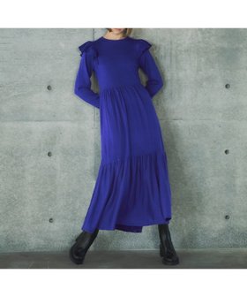 【エルフランク/ELFRANK】 ショルダーフリルティアードニットワンピース人気、トレンドファッション・服の通販 founy(ファニー) ファッション Fashion レディースファッション WOMEN ワンピース Dress ニットワンピース Knit Dresses NEW・新作・新着・新入荷 New Arrivals プチプライス・低価格 Affordable |ID:prp329100003801028