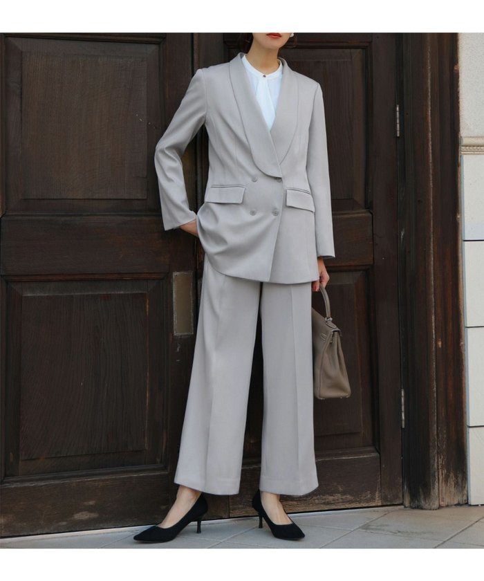 【フロリア/Flolia】の【公式限定価格】洗えるヘチマカラージャケット・プルオンワイドパンツ2点スーツセット インテリア・キッズ・メンズ・レディースファッション・服の通販 founy(ファニー) https://founy.com/ ファッション Fashion レディースファッション Fashion for Women アウター Coat / Outerwear Collection レディースジャケット・軽アウター Jackets スーツ Business Suits & Workwear スーツジャケット・オフィスブレザー Suit Jackets / Blazers スーツパンツ・ドレスパンツ Suit Pants / Office Trousers / Dress Pants スーツセット・2点セット・レディーススーツ Suit Sets / 2-Piece Suits / Office Suit Sets 新作・新入荷 New Arrivals / New In スーツ Suit, Formalwear プチプライス・低価格 Affordable / Budget Price 洗える Machine Washable |ID: prp329100003801073 ipo3291000000036171440