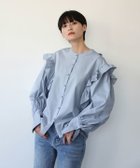 【エルフランク/ELFRANK】の2WAYボウタイ袖フリルブラウス 人気、トレンドファッション・服の通販 founy(ファニー) ファッション Fashion レディースファッション WOMEN トップス・カットソー Tops/Tshirt シャツ/ブラウス Shirts/Blouses 春 Spring 洗える Washable 秋 Autumn/Fall カフス Cuffs ショルダー Shoulder ドロップ Drop フリル Frills ブロード Broad リボン Ribbon ロング Long NEW・新作・新着・新入荷 New Arrivals プチプライス・低価格 Affordable thumbnail ブルー|ID: prp329100003801095 ipo3291000000024996198