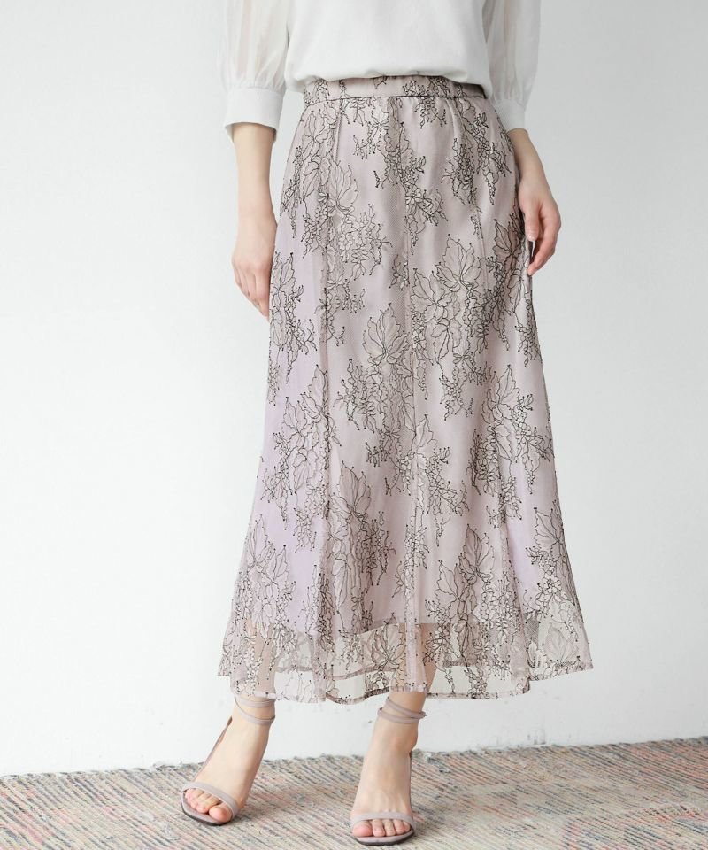 【ミュー/La mieux】のフルール柄チュールレースマーメイドロングスカート インテリア・キッズ・メンズ・レディースファッション・服の通販 founy(ファニー) ファッション Fashion レディースファッション Fashion for Women スカート Skirts ロングスカート Long Skirts / Maxi & Midi Skirts エレガント 上品 Elegant クラシカル Classical, Vintage-Inspired トレンド Trend, Trending Now フレア Flare, Flared マーメイド Mermaid, Fishtail Silhouette 新作・新入荷 New Arrivals / New In プチプライス・低価格 Affordable / Budget Price ビジネス 仕事 通勤 Business / Work / Commuting スモーキーピンク|ID: prp329100003801217 ipo3291000000024996632
