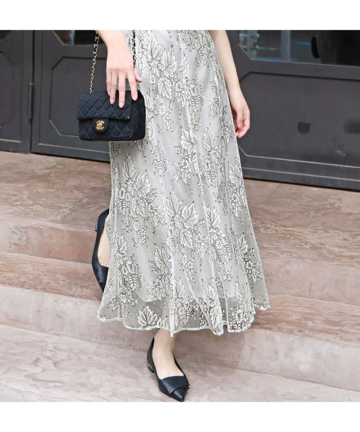 【ミュー/La mieux】のフルール柄チュールレースマーメイドロングスカート インテリア・キッズ・メンズ・レディースファッション・服の通販 founy(ファニー) https://founy.com/ ファッション Fashion レディースファッション Fashion for Women スカート Skirts ロングスカート Long Skirts / Maxi & Midi Skirts 新作・新入荷 New Arrivals / New In プチプライス・低価格 Affordable / Budget Price |ID: prp329100003801217 ipo3291000000035901753