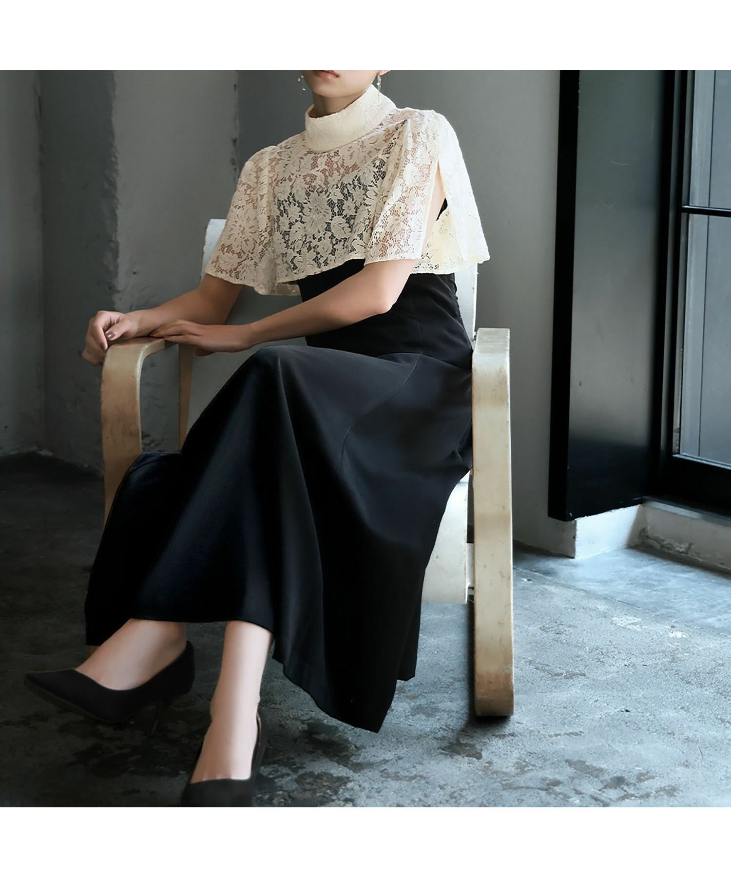 【ガール/GIRL】の【3WAY 着回しを楽しめる】レースハイネックブラウス&レースアップキャミソールワンピースのレイヤードマーメイドロング丈結婚式ワンピースドレス 人気、トレンドファッション・服の通販 founy(ファニー) 　ファッション　Fashion　レディースファッション　Fashion for Women　ワンピース　Dresses　フォーマル・パーティードレス・結婚式用ドレス　Elegant & Casual Dresses　新作・新入荷　New Arrivals / New In　ドレス　Dress, One-Piece　プチプライス・低価格　Affordable / Budget Price　結婚式　Wedding　 other-1|ID: prp329100003801244 ipo3291000000035359494