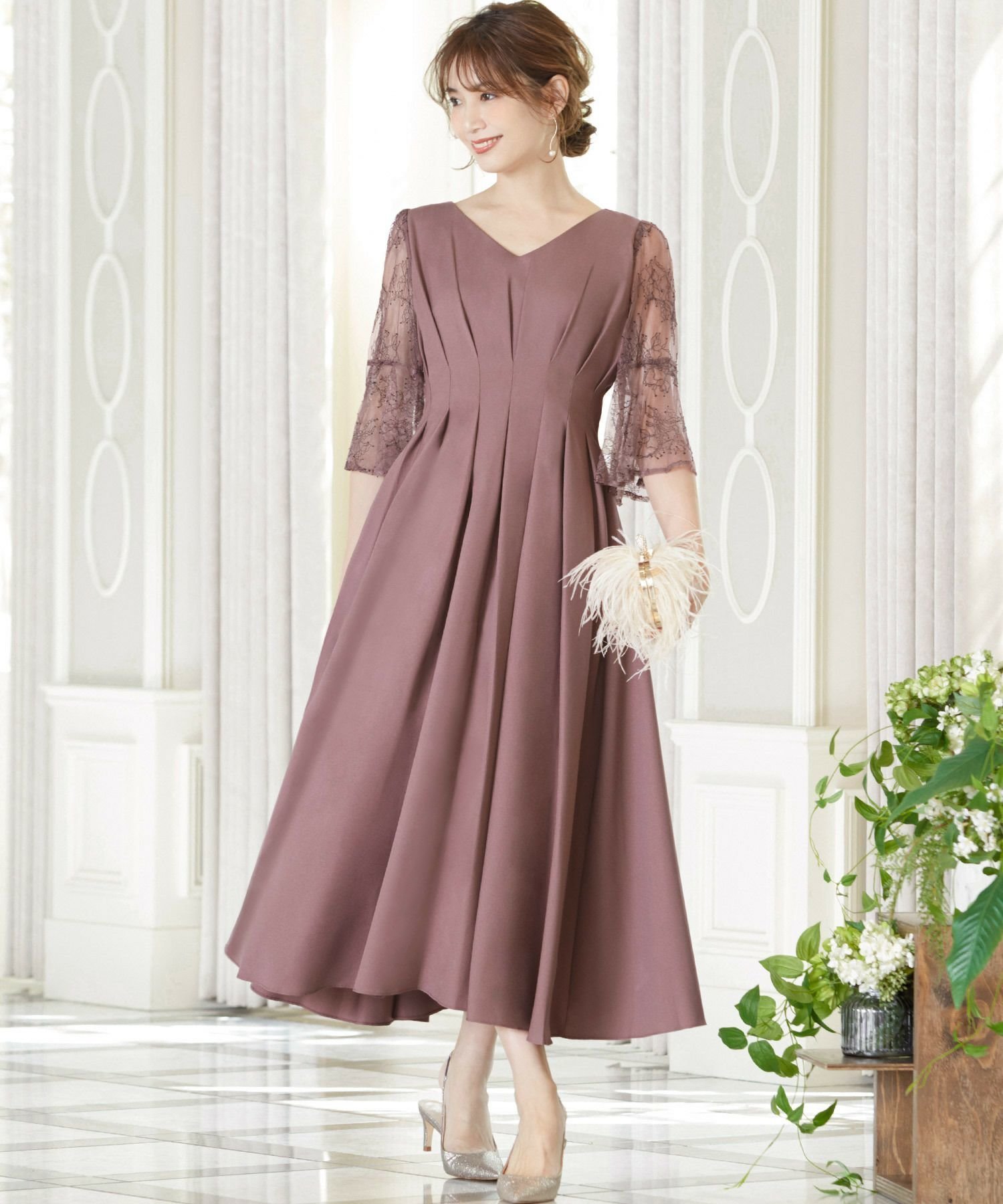 【ガール/GIRL】の【選べる2タイプ】レース素材フレアスリーブXライン結婚式ワンピースドレス 人気、トレンドファッション・服の通販 founy(ファニー) ファッション Fashion レディースファッション Fashion for Women ワンピース Dresses フォーマル・パーティードレス・結婚式用ドレス Elegant & Casual Dresses エレガント 上品 Elegant ジョーゼット Georgette, Semi-Sheer Fabric スリーブ Sleeve, Long Sleeve / Short Sleeve ドレス Dress, One-Piece ドレープ Drape, Draping Fabric フェミニン Feminine, Girly フォルム Silhouette, Form フレア Flare, Flared レース Lace, Lace Fabric 新作・新入荷 New Arrivals / New In プチプライス・低価格 Affordable / Budget Price 結婚式 Wedding 二次会 After Party other-1|ID: prp329100003801521 ipo3291000000025799282