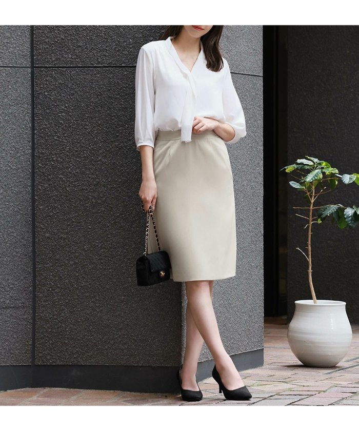 【フロリア/Flolia】の【在庫限りの限定プライス】洗えるハイウエストIラインビジネスタイトスカート インテリア・キッズ・メンズ・レディースファッション・服の通販 founy(ファニー) https://founy.com/ ファッション Fashion レディースファッション Fashion for Women スカート Skirts 新作・新入荷 New Arrivals / New In プチプライス・低価格 Affordable / Budget Price 洗える Machine Washable |ID: prp329100003801610 ipo3291000000035902028