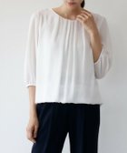 【フロリア/Flolia】の洗えるフロントタックギャザー七分袖ブラウス 人気、トレンドファッション・服の通販 founy(ファニー) ファッション Fashion レディースファッション WOMEN トップス・カットソー Tops/Tshirt シャツ/ブラウス Shirts/Blouses NEW・新作・新着・新入荷 New Arrivals S/S・春夏 Ss・Spring/Summer インナー Inner カーディガン Cardigan ギャザー Gather シンプル Simple ジャケット Jacket デコルテ Decolletage ビジネス 仕事 通勤 Business フロント Front プチプライス・低価格 Affordable ミドル Middle エレガント 上品 Elegant 夏 Summer 春 Spring 洗える Washable thumbnail オフホワイト|ID: prp329100003801677 ipo3291000000024998569