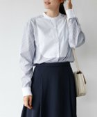 【フロリア/Flolia】の洗えるストライプ柄スタンドカラータキシード長袖シャツ 人気、トレンドファッション・服の通販 founy(ファニー) ファッション Fashion レディースファッション WOMEN トップス・カットソー Tops/Tshirt シャツ/ブラウス Shirts/Blouses インナー Inner 春 Spring 洗える Washable カーディガン Cardigan ジャケット Jacket スタンド Stand ストライプ Stripe チュニック Tunic トレンド Trend ドロップ Drop 長袖 Long Sleeve フェミニン Feminine 無地 Plain Color ロング Long 冬 Winter NEW・新作・新着・新入荷 New Arrivals プチプライス・低価格 Affordable ビジネス 仕事 通勤 Business thumbnail ネイビーストライプ|ID: prp329100003801680 ipo3291000000024998582