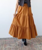 【エルフランク/ELFRANK】のギャザーボリュームティアードフレアロングスカート 人気、トレンドファッション・服の通販 founy(ファニー) ファッション Fashion レディースファッション WOMEN スカート Skirt ロングスカート Long Skirt NEW・新作・新着・新入荷 New Arrivals カットソー Cut And Sew ギャザー Gather シンプル Simple プチプライス・低価格 Affordable ボトム Bottom ロング Long 人気 Popularity 今季 This Season 冬 Winter 春 Spring thumbnail オレンジ|ID: prp329100003801686 ipo3291000000024998604